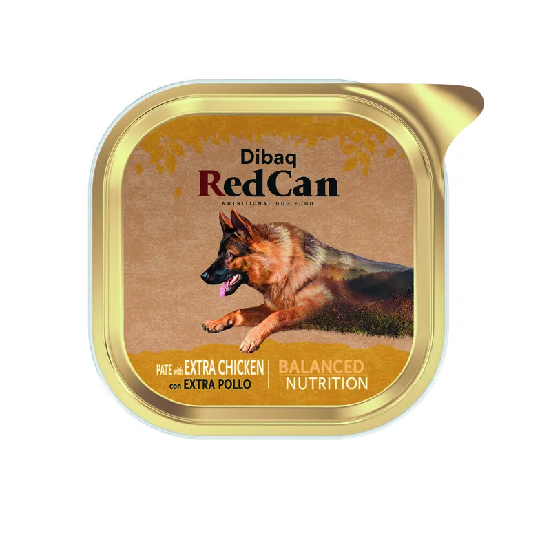 Dibaq Red Can Tarrina Pate with extra Chicken 300 gr Dibaq Red Can Tarrina Pate with extra Chicken 300 gr