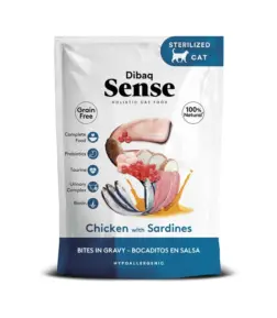 Dibaq Sense Bocaditos en salsa Pollo con Sardinas 100 gr