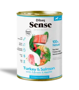 Dibaq Sense Salmón y Pavo Cachorros  380 gr