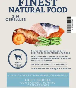 Light-Trucha con Salmón, Boniato y Espárragos 12 kg