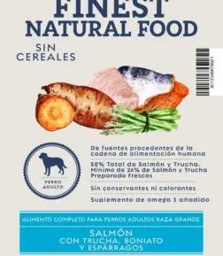 Salmón con Trucha, Boniato y Espárragos Raza Grande 2 kg