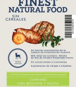 Cordero con Boniato y Menta Raza Pequeña 2 kg