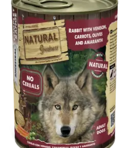 Conejo con venado, zanahorias, aceitunas y amaranto 400 g