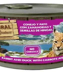 Conejo y pato con zanahorias y semillas de hinojo 185 g