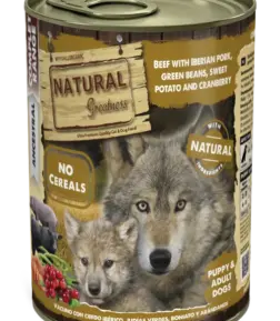 Vacuno con cerdo ibérico, judías verdes, boniato y arándanos 400 g