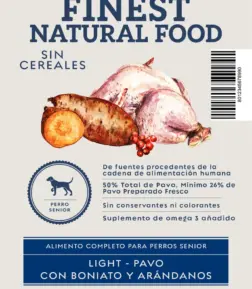 Light-Pavo con Boniato y Arándanos Senior 2 kg