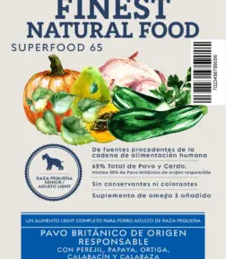 Superfood Pavo Británico de Origen Responsable con Perejil, Papaya, Ortiga, Calabacín y Calabaza 6 kg